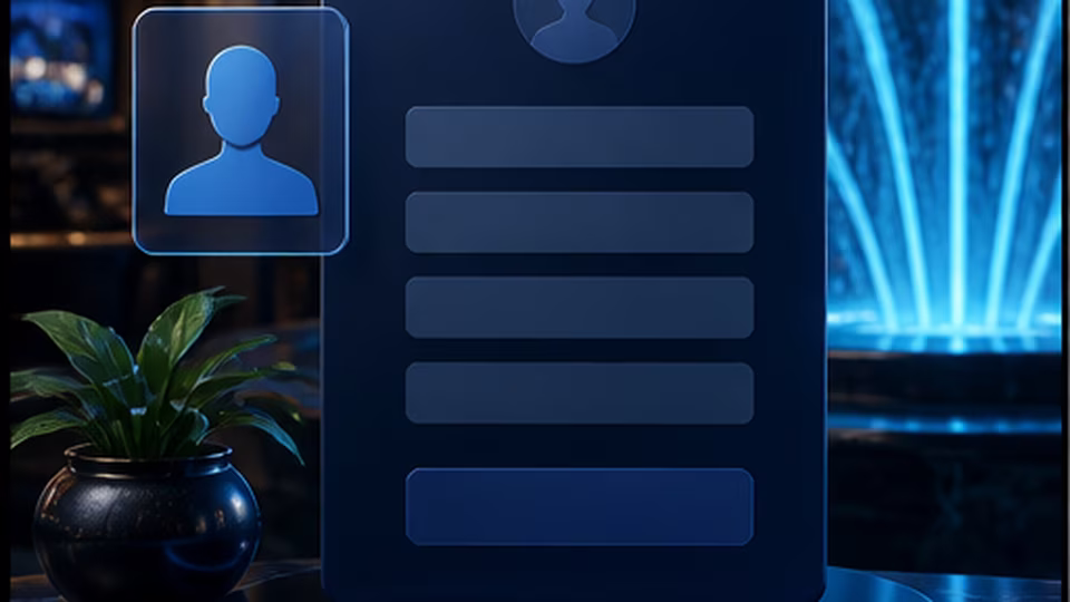 Fountain Casino sign-up form preparation illustration